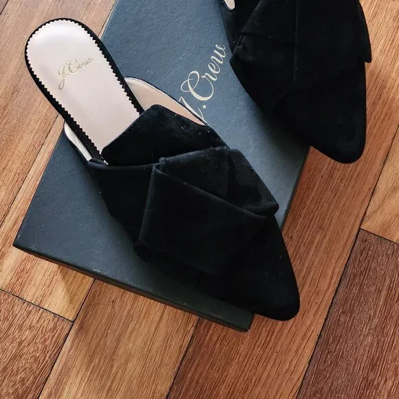 J. CREW Marina Pointed-toe Slide In Suede Size 6 - Picture 4 of 5